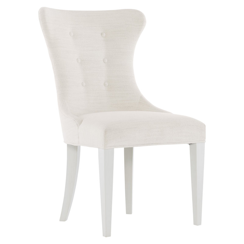 Silhouette 19'' H Tufted Upholstered Side Chair, White