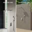 Système de tête de douche à pluie murale 12 po avec robinet et corps de robinet brut-88893576