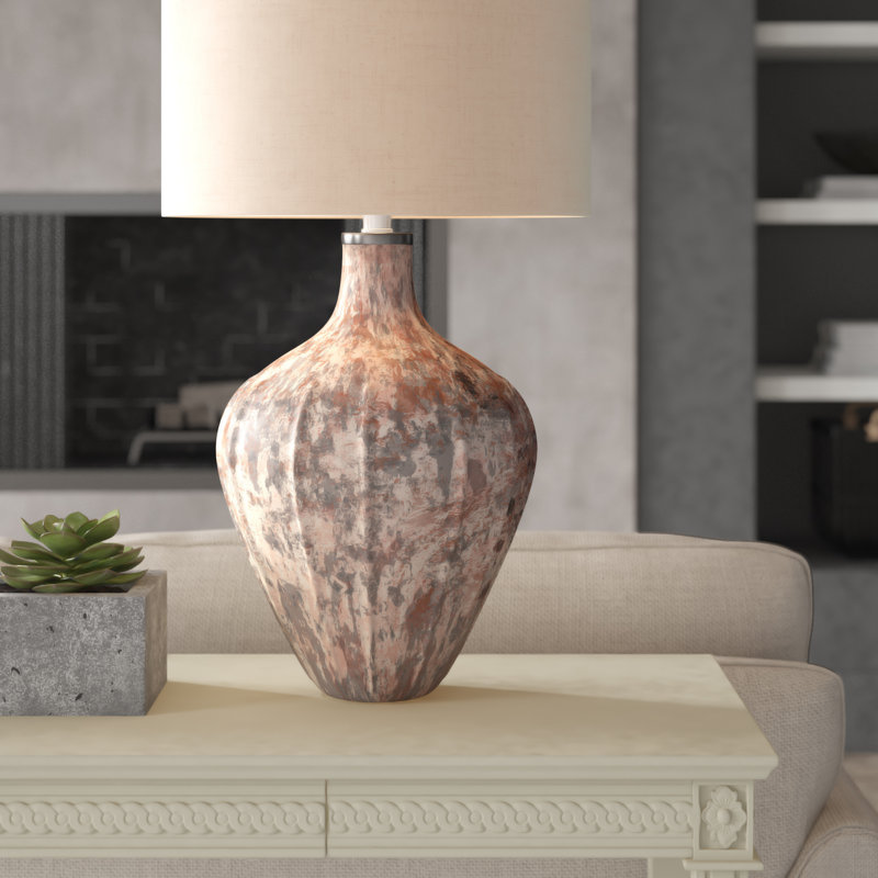 Lampe de table grise 30 po