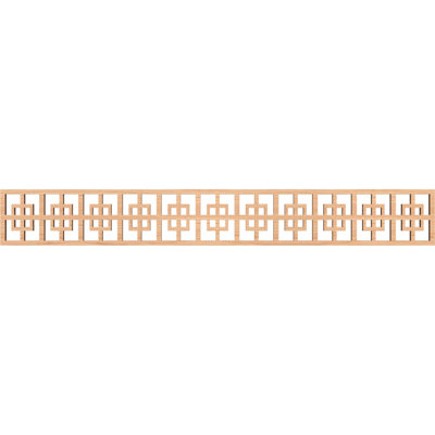 46 1/4"W x 6"H x 3/8"T Cambridge Fretwork Moulding, Hickory
