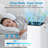 14,000 BTU Portable Air Conditioner, Quiet & Powerful, Follow Me Function, Ideal For Small Rooms, LCD Remote Control, US Plug, White