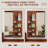 Wall Mounted Full Length Mirror, Full Body Mirror with Shelf, Full Body Mirror with Hook Wall Mounted Mirror with Multifunctional Design Panel, Bedroom/Living Room/Entrance Walnut (47.6*15.7in)-2134894186