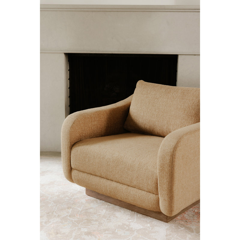 Keane Lounge Chair Cream, Ochre
