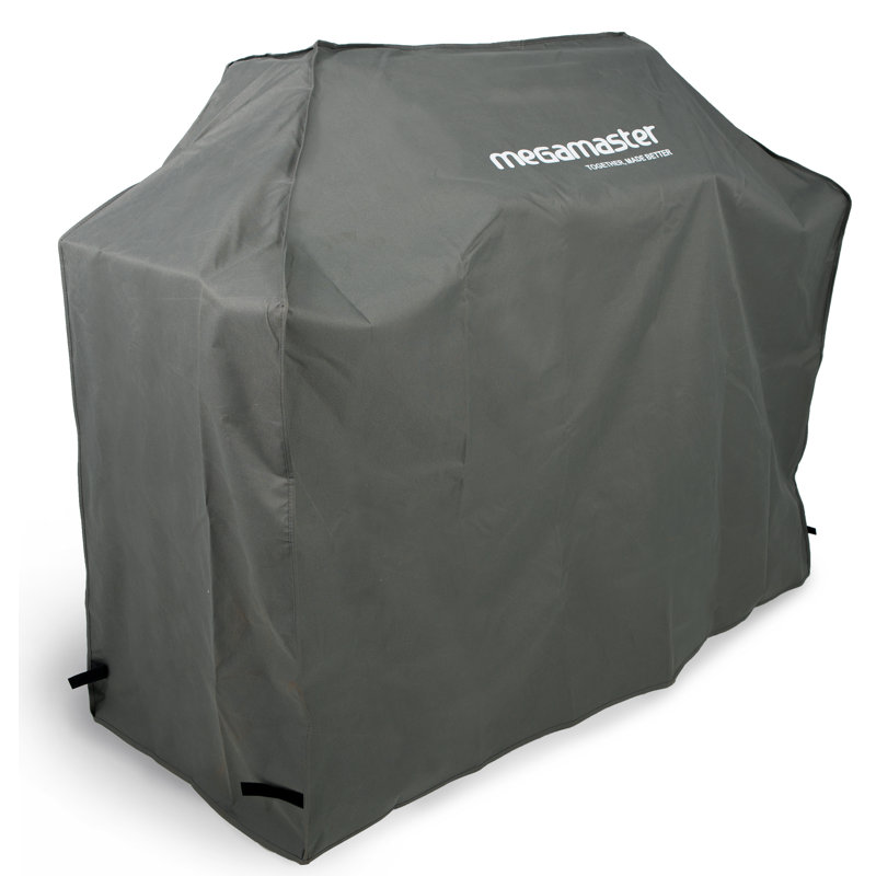 Large Black Polyester Grill Cover, 65" Weather Resistant