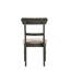 Ensemble de 2 chaises d'appoint en lin brun clair Leventis