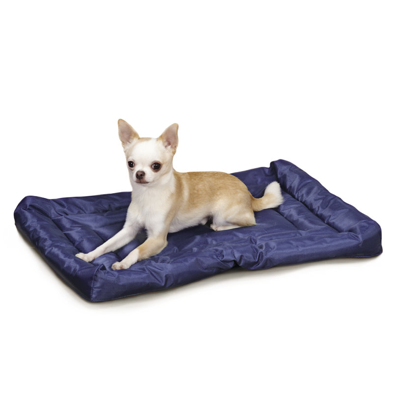 Roundtree Pet Bed, Medium / Large (36" W x 23" D x 5.5" H), Blue
