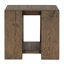 Troy Solid Wood Floor Shelf End Table-2065141737