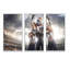 «American Football Joueurs on Stadium» - Photographie de cadre flottant 3 pièces-2000395212-2000395213