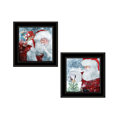«Santa Blessings», ensemble de 2 pièces encadrées par Bluebird Barn