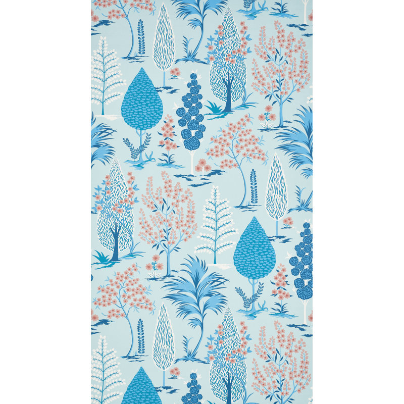 Pandora Wallpaper, Delft/Rose