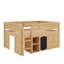 Lit mezzanine double avec armoire de rangement-1702027250