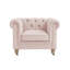 Fauteuil club Chesterfield en lin Elegance pour chambre Elina-61665663