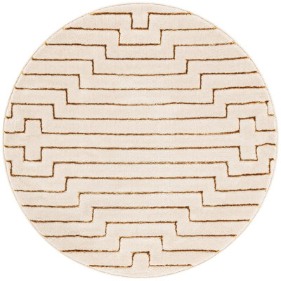 Tapis contemporain blanc Falco