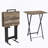 TV Trays for Eating Set of 4 with Stand,Folding TV/Snack Tray Table Set