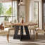 Table de salle à manger ronde 47,25 po en bois manufacturé-179525812