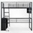 Metal Loft Bed With Built-In Desk-1303447959