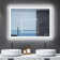 Black Frame Wall Mounted Backlit LED Bathroom Vanity Mirror