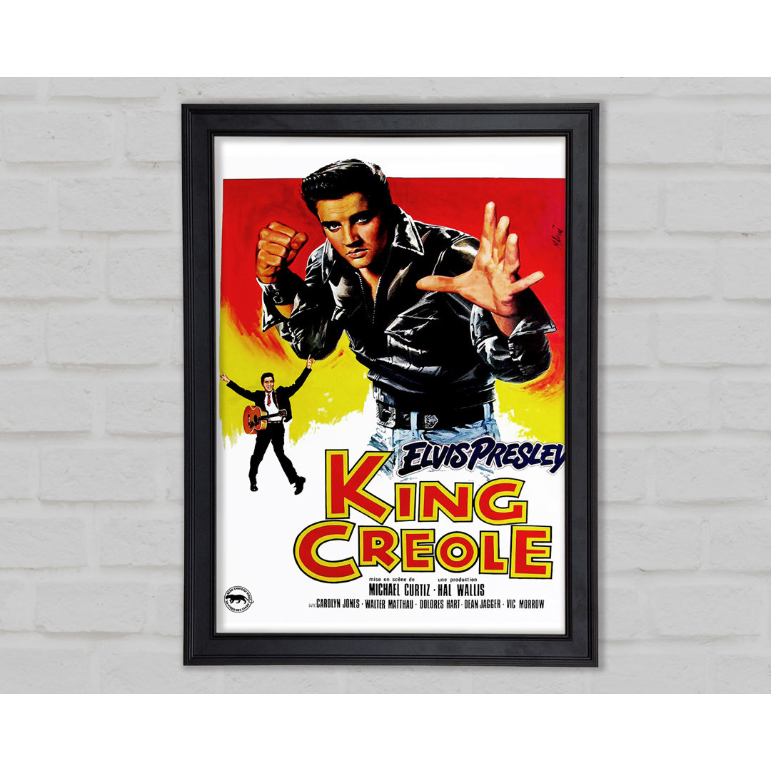 Elvis Presley King Creole Gerahmter Druck Wandkunst