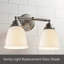 5.38'' H Glass Bell Ceiling Fan Fitter Shade