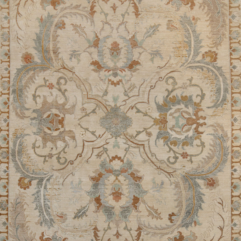 Traditional Wool Silk Rug