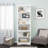 Aqeel 80" Tall 6-Tier Bookcase with 2 Adjustable Shelves, Storage Cabinet, Modern Display Cabinet, Bookshelf with Storage Shelves for Home Office, Living Room, Bedroom Organizer, White-1699574924