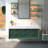 60'' Wall Mounted Double Bathroom Vanity with Engineered Stone Top and LED Light-851420842