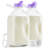 2 Qty Syntic 64oz Reusable Glass Milk Bottles With Handle, Lid and Pour Spout