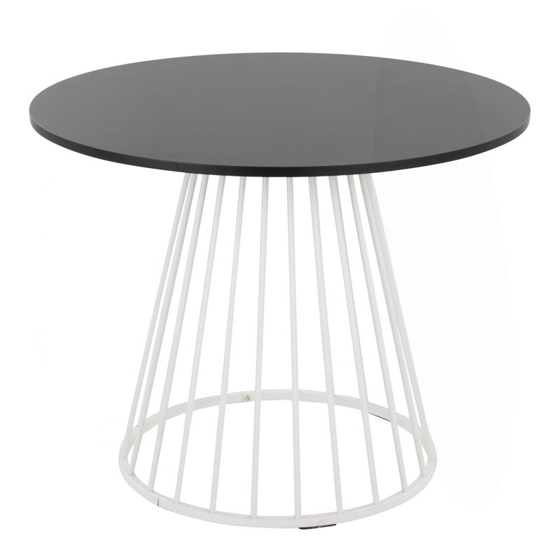 Table de salle à manger Canary Cosmo, Noir, Blanc