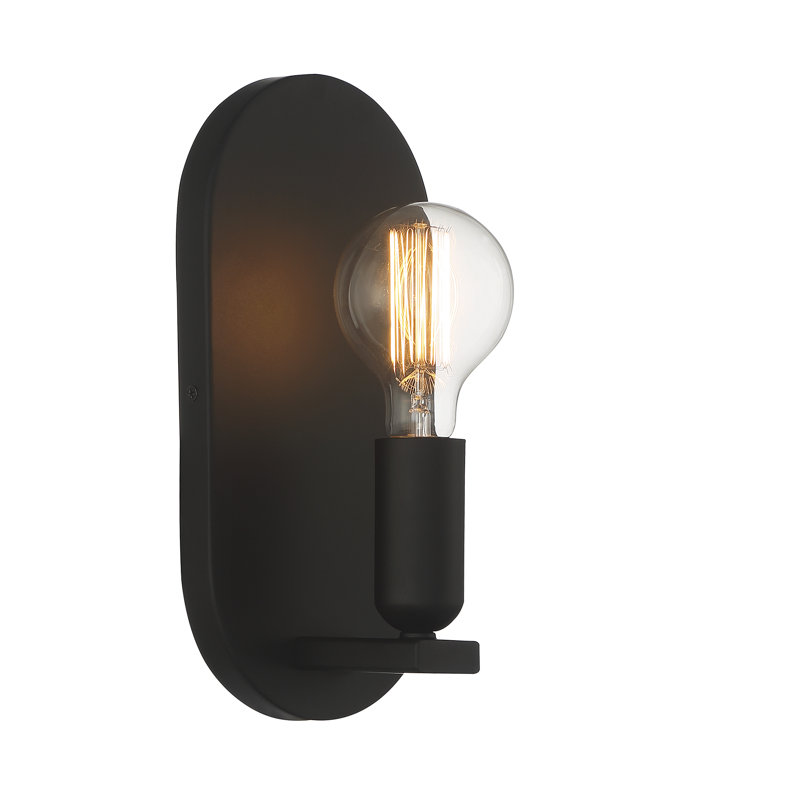 Applique murale articulée 1 lumière Thomasin Cassi, Noir mat