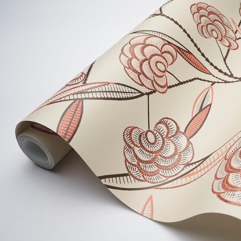 Schumacher x Neisha Crosland Jacob'S Tree Wallpaper, Old Rose