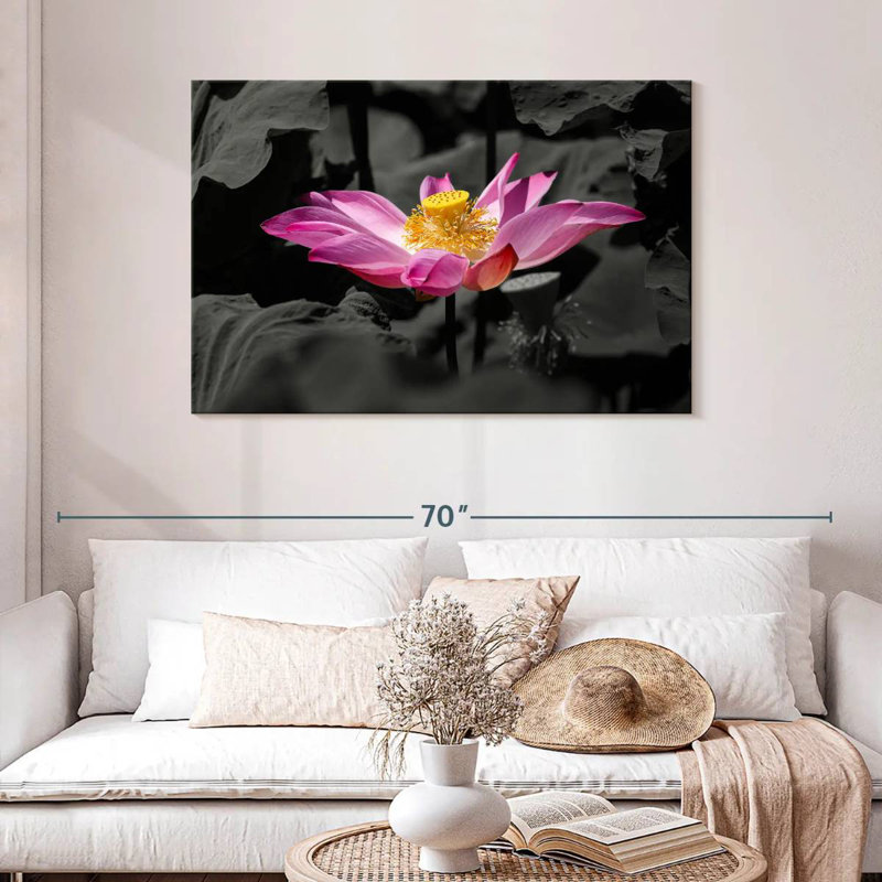Harnek Sacred Lotus, 30" H x 45" W