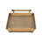 Syla Black Metal Tray with Wicker Wrapped Handles-467806812