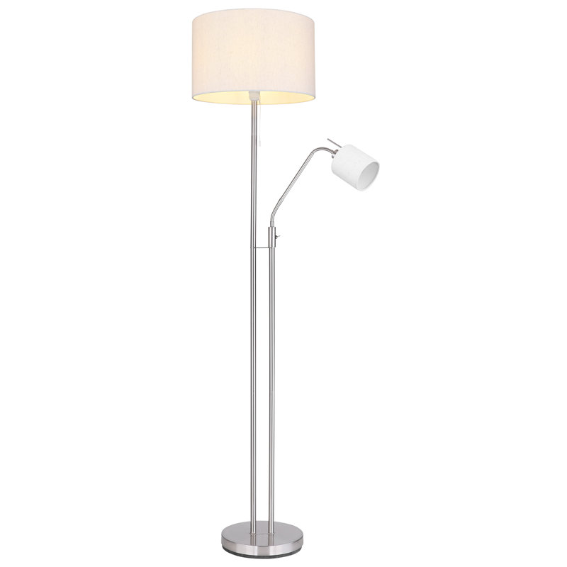 Eles 175cm Silver Swing Arm Floor Lamp