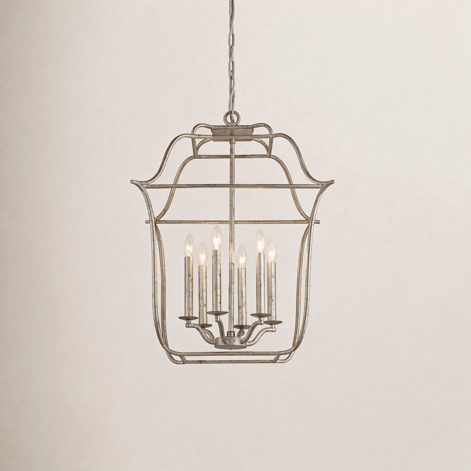 Lark 6-Light Chandelier, 30" H x 22" W x 22" D, Royal Ebony, 6