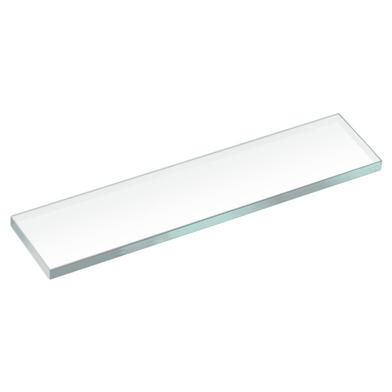 Dacina Drill / Screw Glass Shower Shelf, White
