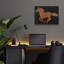 Art mural en verre épique «Equine 1 Industrial» par James Wiens, 16 po x 12 po