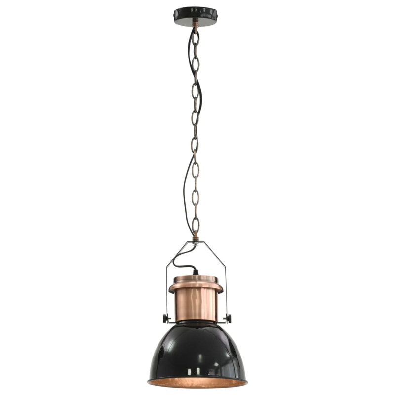Ellingson 2 - Light Silver Dome Pendant, Black