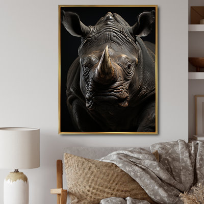 Rhinoceros Majestic Guardian sur toile