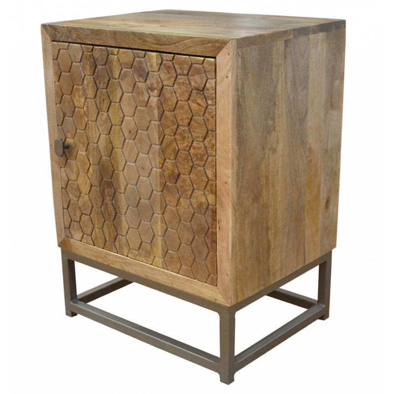 Moshe 18'' W Metal Nightstand