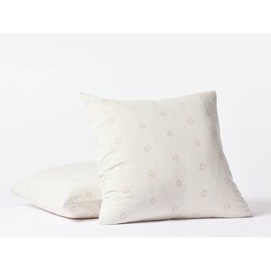 Coyuchi Organic Cotton Latex Throw Pillow Undyed