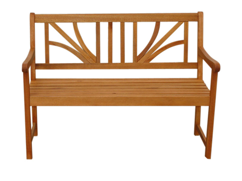 Adish Wooden Bench, 88cm H x 120cm W x 61cm D