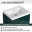 Meuble-lavabo autoportant avec lavabo en résine