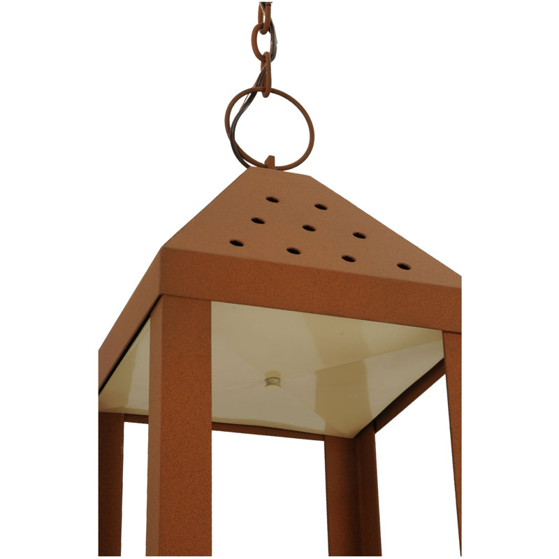 Luminaire suspendu rectangulaire 1 lumières lanterne
