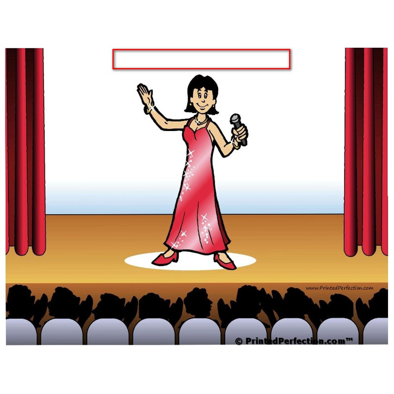 Chanteur personnalisé - Porte-clés féminin