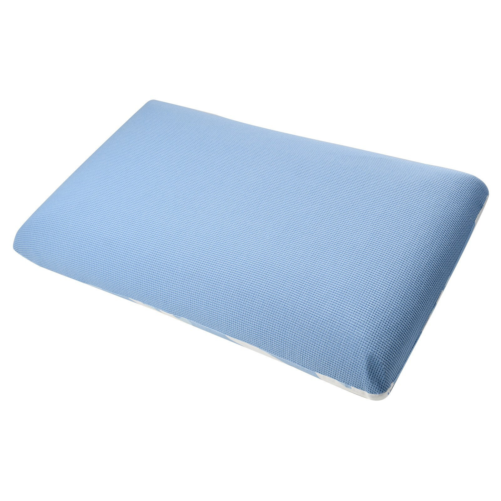 ONDEKT Neck Roll Pillow with Blue Shredded Foam Filling