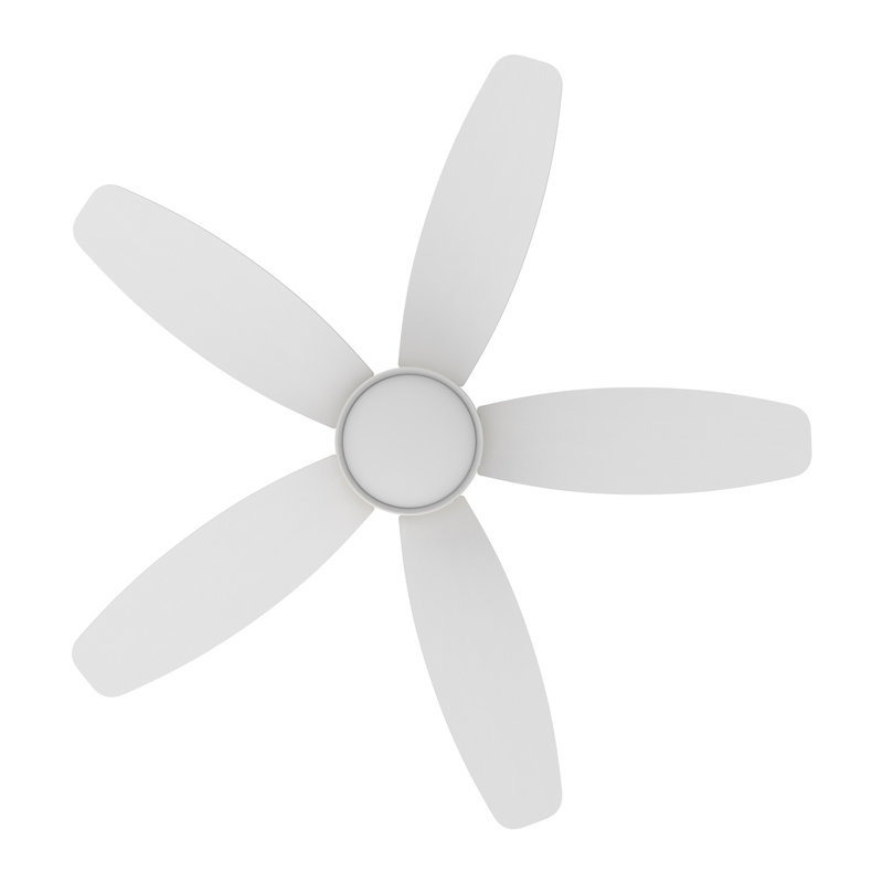 48'' Ceiling Fan with LED Lights, White