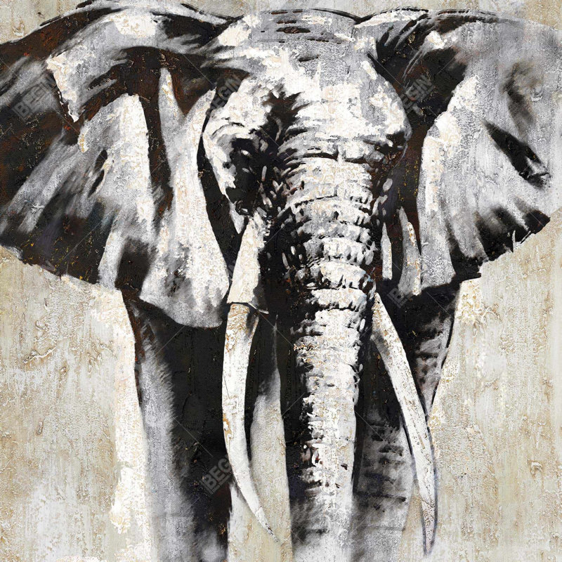 " Grayscale Elephant "