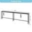 Table de console étroite à hauteur réglable, table d'appoint mince et allongée avec prise électrique, idéale pour le salon, l'entrée et le couloir.-196930797