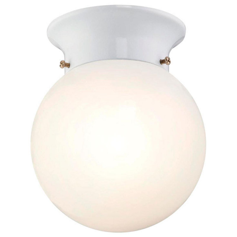 Brittni Glass LED Semi Flush Mount, 8