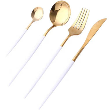 Skandia Tidal Frosted 5-Piece 18/0 Stainless Steel Flatware Set